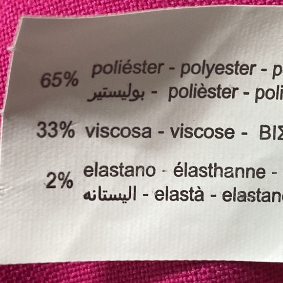 Zara "NEW" Pink Blogger Favorite High Waist Masculine Wide Leg Trousers Size XXL - Picture 9 of 9